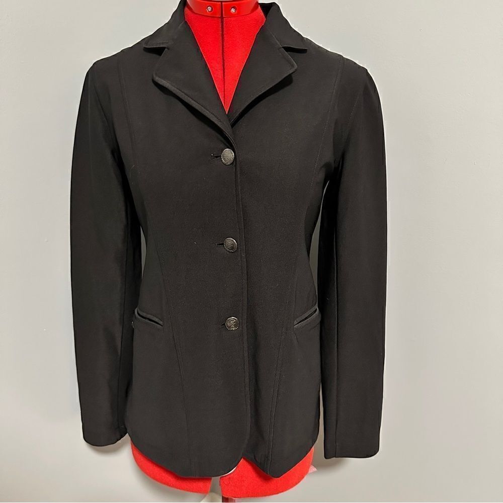 Horze 1982 black equestrian jacket. Size 36.